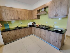 Kitchen in 2.5 BHK Apartment at Mantri Webcity, Hennur Road – for Rent