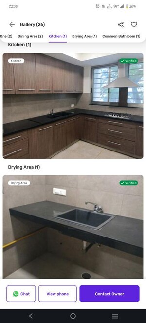 Kitchen in 3 BHK Apartment at The Legend Somajiguda I, Somajiguda – for Rent
