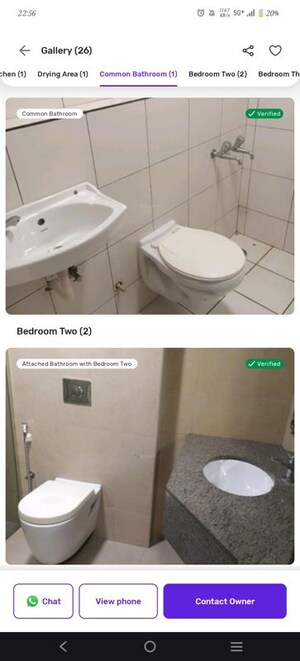 Bathroom in 3 BHK Apartment at The Legend Somajiguda I, Somajiguda – for Rent