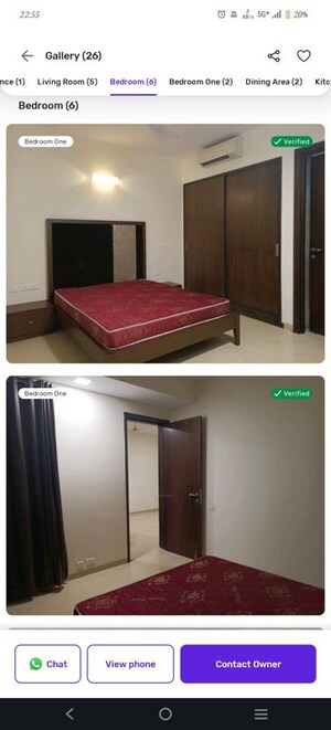 Bedroom in 3 BHK Apartment at The Legend Somajiguda I, Somajiguda – for Rent