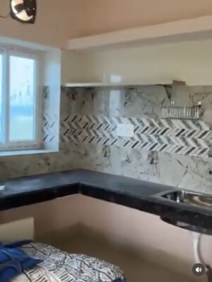 Kitchen in 1 RK Builder Floor at Gangapada – for Rent