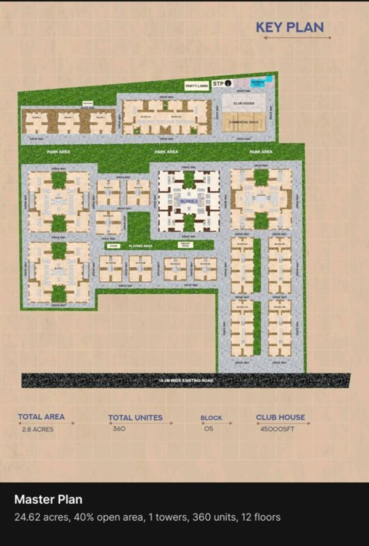 Master Plan, chanda nagar 3 Bedroom 1700 Sq.Ft. Apartment In Chanda Nagar Hyderabad 10590402
