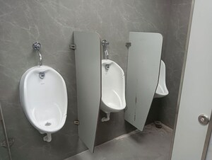 Bathroom in  Office Space at Akshar Business Park, Vashi Sector 19f – for Rent