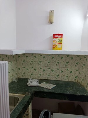 Kitchen in 1 BHK Builder Floor at Amar Colony – for Rent