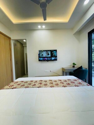 Bedroom in 1 BHK Builder Floor at Sector 45 – for Rent