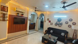 Living Room in 3 BHK Builder Floor at Malviya Nagar – for Rent