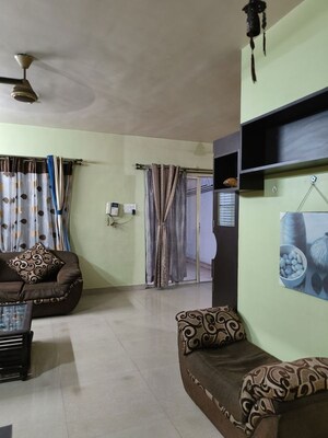 Living Room in 2 BHK Apartment at Manav Silver Skyscapes, Wakad – for Rent