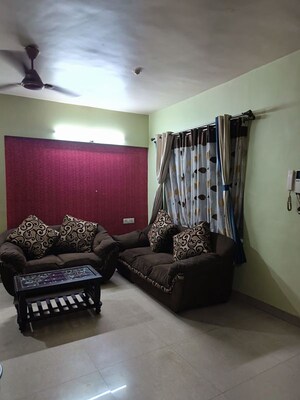 Living Room in 2 BHK Apartment at Manav Silver Skyscapes, Wakad – for Rent
