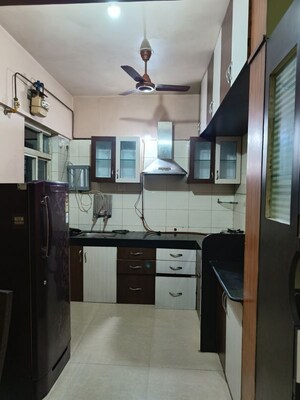 Kitchen in 2 BHK Apartment at Manav Silver Skyscapes, Wakad – for Rent