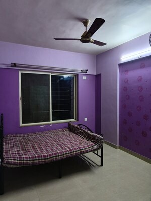 Bedroom in 2 BHK Apartment at Manav Silver Skyscapes, Wakad – for Rent