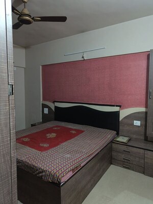 Bedroom in 2 BHK Apartment at Manav Silver Skyscapes, Wakad – for Rent