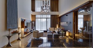 Living Room in 6 BHK Apartment at Ajmera Aria, Koregaon Park – for Sale