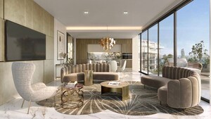 Living Room in 4 BHK Apartment at Raheja Reflections, Kandivali East – for Sale