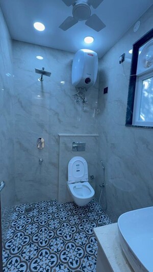 Bathroom in 2 BHK Builder Floor at Kalkaji – for Rent