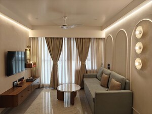 Living Room in 1 BHK Apartment at Antariksh Ace, Bandra East – for Rent