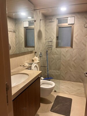 Bathroom in 3.5 BHK Apartment at Bhimjyani Verraton, Manpada – for Rent