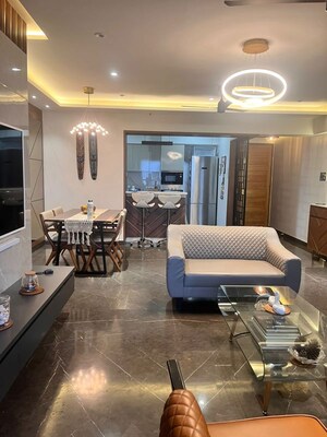 Living Room in 3.5 BHK Apartment at Bhimjyani Verraton, Manpada – for Rent