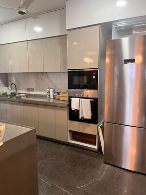 Kitchen in 3.5 BHK Apartment at Bhimjyani Verraton, Manpada – for Rent