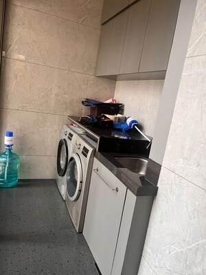 Kitchen in 3.5 BHK Apartment at Bhimjyani Verraton, Manpada – for Rent