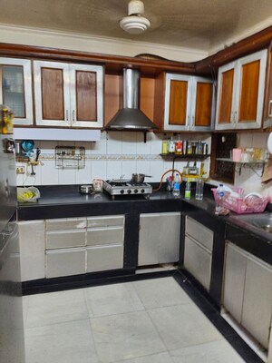 Kitchen in 3 BHK Builder Floor at Jangpura – for Rent
