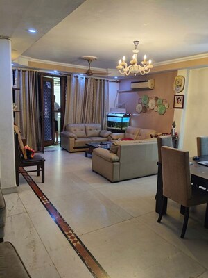 Living Room in 3 BHK Builder Floor at Jangpura – for Rent