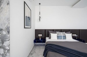 Kitchen in 3 BHK Apartment at Prescon Midtown Bay, Mahim West – for Sale