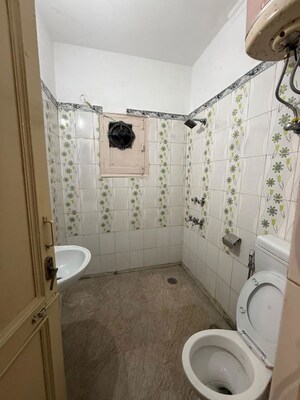 Bathroom in 3 BHK Builder Floor at Kalkaji – for Rent