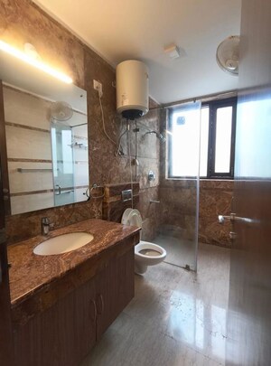 Bathroom in 3 BHK Builder Floor at Panchsheel Enclave – for Rent