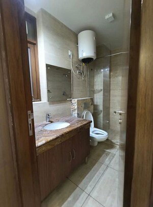 Bathroom in 3 BHK Builder Floor at Panchsheel Enclave – for Rent