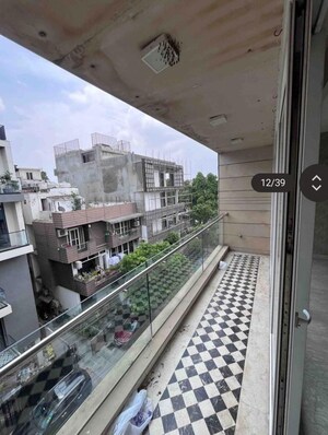 Balcony in 4 BHK Builder Floor at Panchsheel Park – for Rent