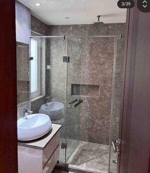 Bathroom in 4 BHK Builder Floor at Panchsheel Park – for Rent
