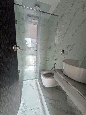 Bathroom in 4 BHK Apartment at Aurum Q Residences, Ghansoli – for Sale