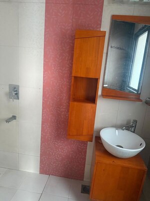 Bathroom in 3 BHK Builder Floor at Sukhdev Vihar – for Rent