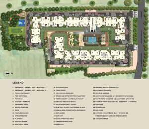 Master Plan in 4 BHK Apartment at Puravankara Purva Zenium, Hosahalli – for Sale