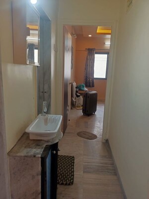Living Room in 1 BHK Apartment at Daya Sarita, Gokuldham Colony – for Rent