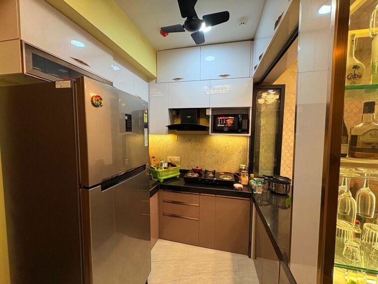 Kitchen, lodha-crown-quality-homes 1 Bedroom 320 Sq.Ft. Apartment In Majiwada Thane 10591146