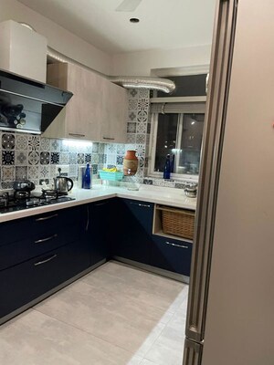 Kitchen in 3 BHK Apartment at DLF The Wellington Estate, Dlf Phase V – for Rent