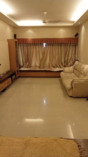 Living Room in 3 BHK Apartment at Raheja Tipco Heights, Malad East – for Rent