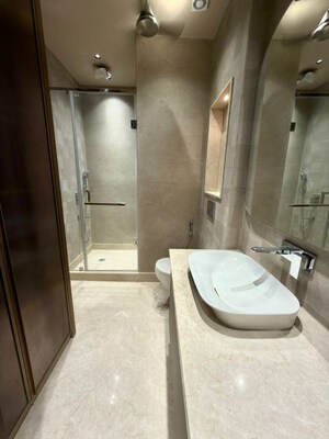 Bathroom in 3 BHK Builder Floor at Kailash Colony – for Rent
