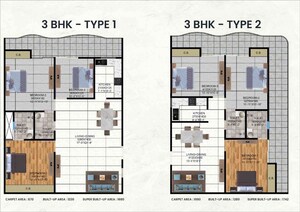 Floor Plan in 3 BHK Builder Floor at Kingson Green Villa Phase 2, Panchsheel Green – for Sale