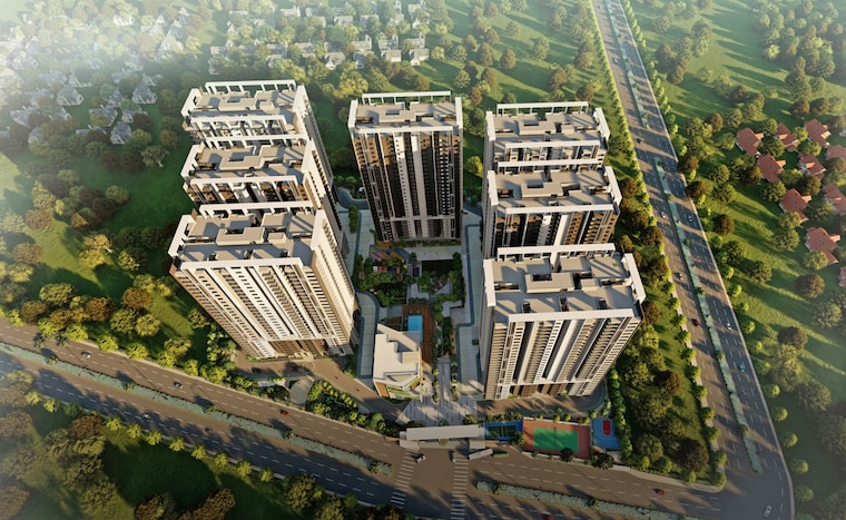 Exterior View, vision-arsha 3 Bedroom 2000 Sq.Ft. Apartment In Tellapur Hyderabad 10435889