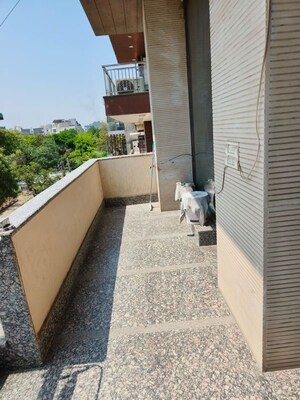 Balcony in 3 BHK Builder Floor at Ansal Palam Triangle, Palam Vihar Extension – for Rent