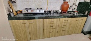 Kitchen in 1 BHK Apartment at Metropolis Rivera, Kasarvadavali – for Rent