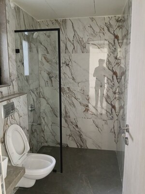 Bathroom in 3 BHK Apartment at MS Gateway, Juhu Road – for Rent
