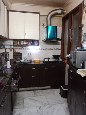 Kitchen in 3 BHK Builder Floor at Chittaranjan Park – for Sale