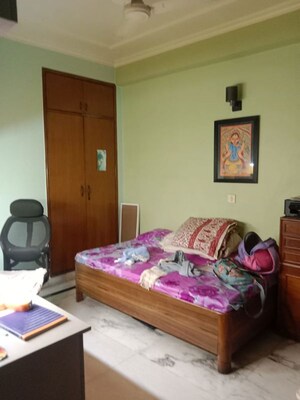 Bedroom in 3 BHK Builder Floor at Chittaranjan Park – for Sale