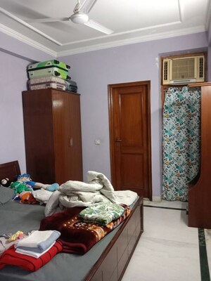 Bedroom in 3 BHK Builder Floor at Chittaranjan Park – for Sale