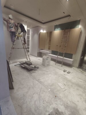 Living Room in 4 BHK Builder Floor at Paschim Vihar – for Sale