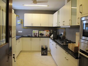 Kitchen in 3 BHK Builder Floor at Jor Bagh – for Rent
