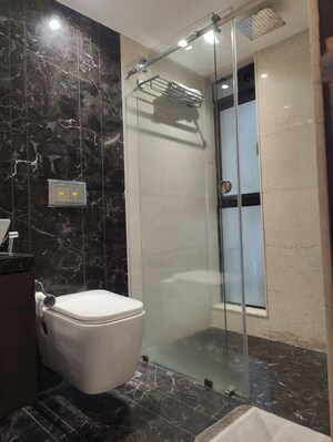 Bathroom in 3 BHK Apartment at AP Florence, Khar West – for Rent